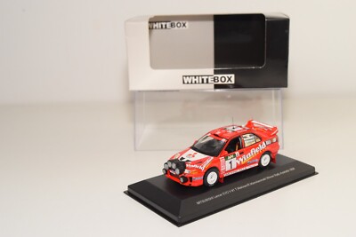 A99 1:43 WHITEBOX WHITE BOX WBR017 MITSUBISHI LANCER EVO V WINNER AUSTRALIA MIB