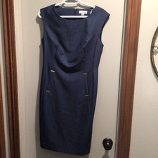 Calvin Klein Women Dress Blue Size 4 Blue
