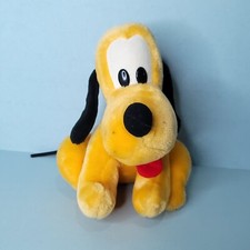 Vintage Disneyland Walt Disney World Pluto 10" Plush Stuffed Animal Toy No Tags