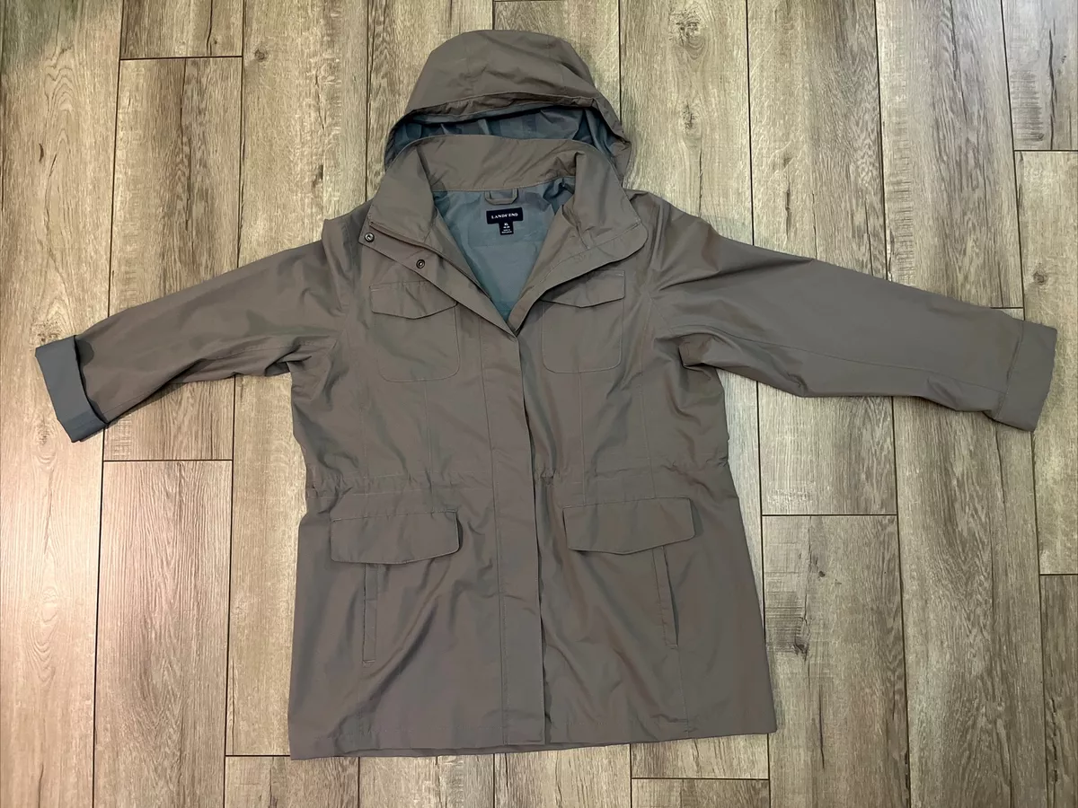 Lands end hot sale waterproof jacket womens