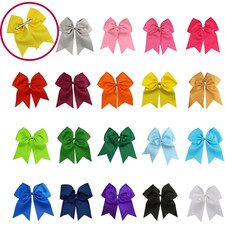 EE. UU. 10 JUMBO 6" Cheer Bow Clip Soporte Niñas Grandes Grandes Pelo Lazos Softbol