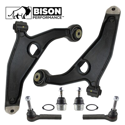 Bison Performance 6pc Front Lower Control Arms & Outer Tie Rods Kit For Chrysler