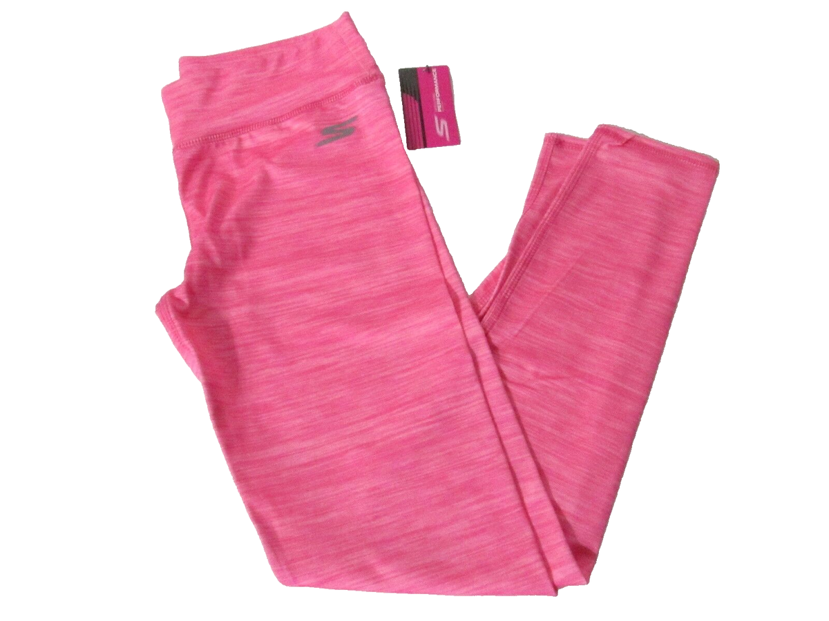 SKECHERS Big Girls size L Pink Space Dye Leggings Inseam: 26