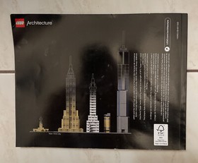 Lego ARCHITECTURE 21028 NEW YORK CITY USA INSTRUCTION MANUAL BOOKLET ONLY 