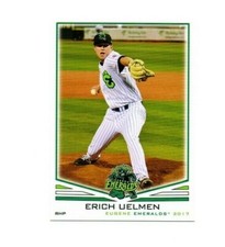 Erich Uelmen 2017 Eugene Emeralds team set card Chicago Cubs Prospect Las Vegas