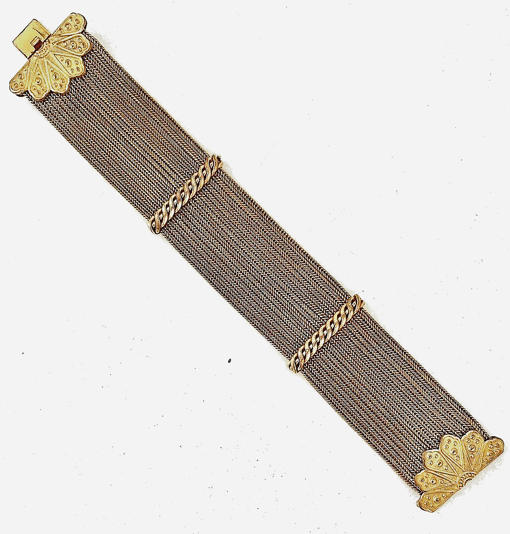 Bracelet Pierre Lorion & Sylvia Karels Paris - Plaqué Argent, Fermoir Glissière, Occasion