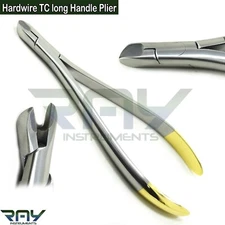 Orthodontic Braces Pin Ligature Hardwire TC Long Handle Plier Dentist Instrument