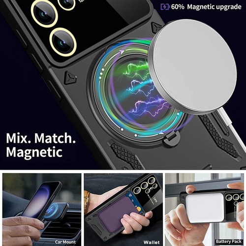 Coque Etui Antichoc Pour Samsung S25 S24 S23 Ultra A16 A55 Magsafe Support Cover - Photo 12 sur 19