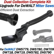 Dust Collection Complete Kit Upgrade For DeWALT DWS779 DWS780 DHS790 Miter Saws