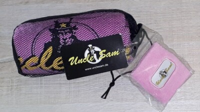 Uncle Sam Multifunktions Trainings Handtuch 50x100 + Frottee Schweiß Armband Neu