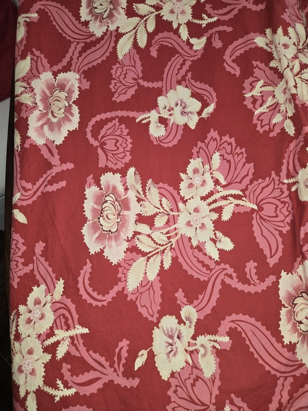 Pottery Barn Red Floral Duvet Full/Queen