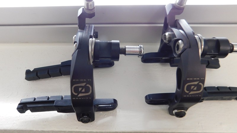 Ciamillo Zero Gravity Titanium Road Bike Rim Brake Caliper Set F/R Center Mount