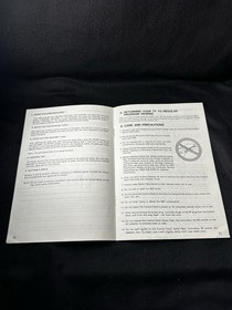 Vintage Nintendo NES Console Control Deck Manual Only