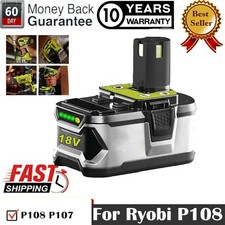 5.0Ah 18V Battery P108 One Plus For RYOBI 18 Volt High Capacity Lithium-Ion New