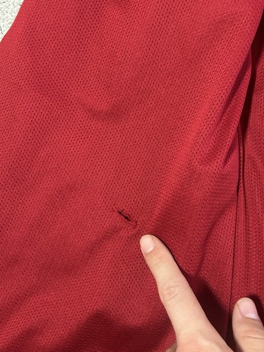 Giacca a vento Adidas Modern Varsity full zip con cappuccio uomo grande rosso potenza - Foto 15 di 19