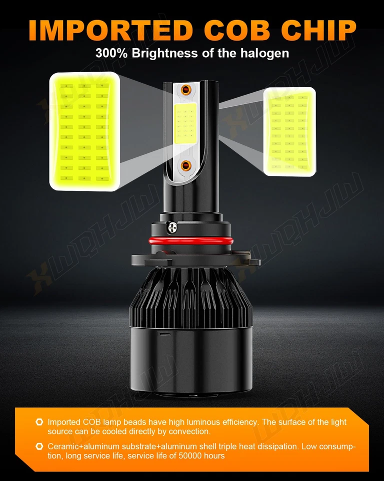 Kit combinado de 6 faros antiniebla de haz alto bajo LED para Acura CSX 2006-2011 Foto 3 de 4