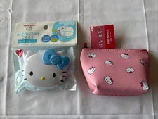 Hello Kitty Medicine Case & Mini Pouch Set – DAISO Japan-Sanrio Official-NEW
