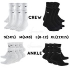 Nike Everyday Ankle & Crew Socks 6-Pairs, ALL Size’s