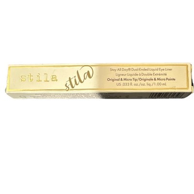Stila Stay All Day Dual-Ended Liquid Eyeliner Intense Black Mojito 0.033 fl oz