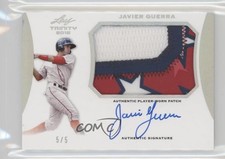 2015 Leaf Trinity Holo-Silver /5 Javy Guerra Javier #PA-JG1 Patch Auto 9bg
