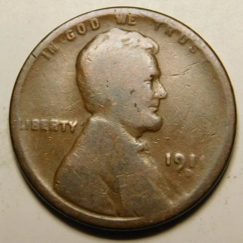 1911 D Lincoln Wheat Cent Penny AG-G   "Actual Coin Pictured"