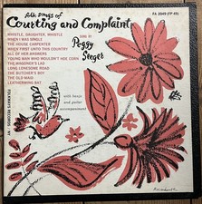 Peggy Seeger 10? 1955 Folkways Folk songs of Courting & Complaint VG+EX & book