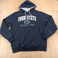 vtg y2k Penn State University Nittany Lions embroidered hoodie sweatshirt LARGE
