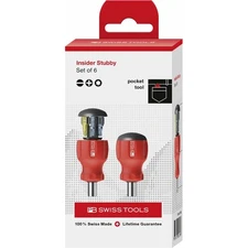 PB Swiss Tools PB 8453.CBB Insider Stubby – Pocket Tool, 7 Pcs