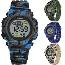 Digital Watch Waterproof LED Luminous Watch Boy Student Children Wristwatch Gift