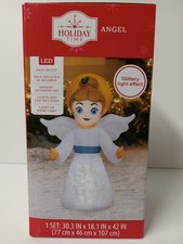 Holiday Time Angel Yard Airblown Inflatable 3.5Ft Lights Up Christmas