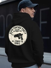 Black Panther Party Men'S Hoodie - Vintage California 1966 Graphic Sweatshirt, O