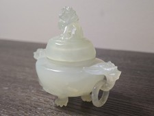 古董原始玉石古董中国香炉| eBay