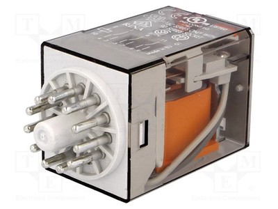 Relais: elektromagnetisch IKontakt max: 10A 3PDT USpule: 24VAC
