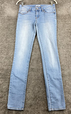 BullHead Skinny Jeans Women's JRS 5 R Blue Low Rise 5-Pocket Light Wash Denim