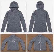 Columbia Hoodie Womens Small Gray Full Zip Lightweight Hooded Jacket