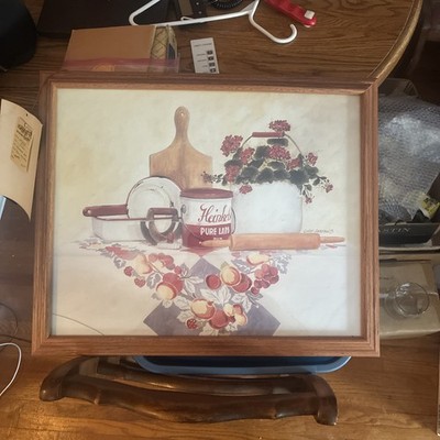 Cindy Sampson Framed Signed Bless Our Home Farm Print Dogs Spring Summer Art