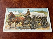 B.A.T. Cigarette Card - Transport Of The World 1917 - British Army Waggon