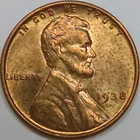 1938-P Lincoln Wheat Cent - Almost Uncirculated (Lot#1)