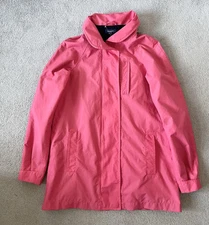 GANT Navigator Sailing Jacket Women’s Coral Zipped Hooded Small Outdoor Comfort