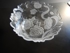 Mikasa Crystal Laura Rose Garden 11"  Serving Bowl Hard to Find — photo 4