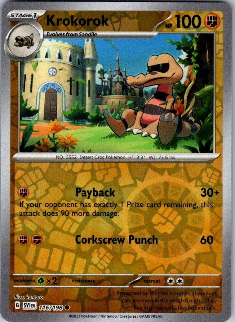 Krokorok 116/198 Pokémon TCG Chilling Reign Reverse Holo -NM/M | eBay