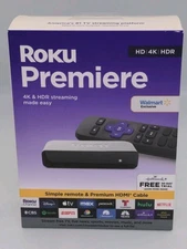 Roku Premiere 4K HD & HDR Streaming Device New Factory Sealed