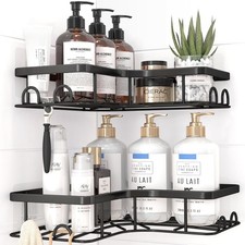 Corner Shower Caddy - 2 Pack, Adhesive Shower Organizers, Rustproof Stainless