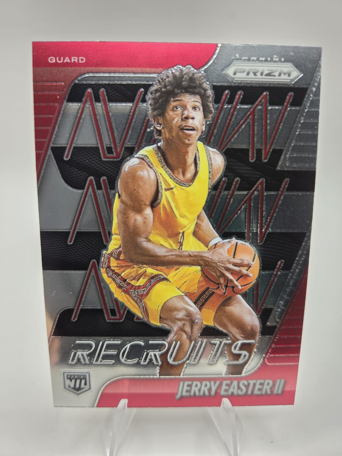 2025 Panini Prizm Basketball New Recruits Jerry Easter II #6 Silver Prizm NIL RC