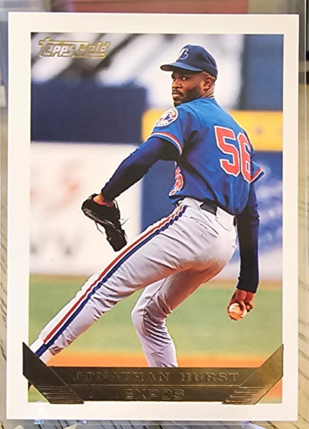 1993 Topps Gold Jonathan Hurst #727 Montreal Expos