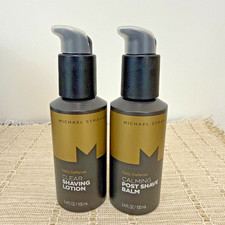 Michael Strahan Bundle Calming Post Shave Balm Clear Shaving Lotion 3.4oz New