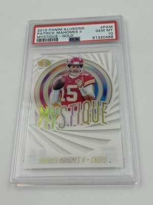 2019 PANINI ILLUSIONS PATRICK MAHOMES II MYSTIQUE #PAM GOLD /399 PSA 10 CHIEFS