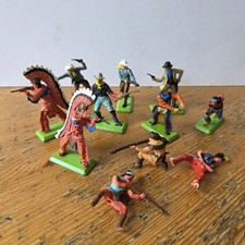 Britains Vintage Toy Soldiers - Cowboys & Indians - Lot / Bundle