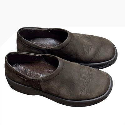 Mephisto Air-Jet Brown Nubuck Leather Slip On Walking Shoes Womens 7US
