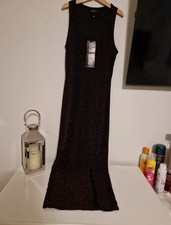 River Island Size 8 Aristct Bronze Sparkly Bodycon Dress